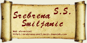 Srebrena Smiljanić vizit kartica